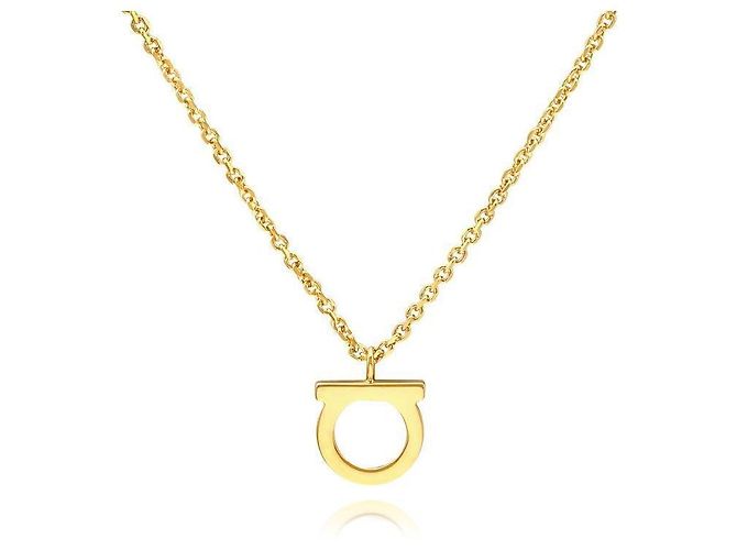 Salvatore Ferragamo Collana Gancini Gold - vista 4