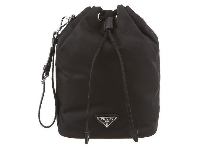 Prada Borsa Secchiello in Re-Nylon con Logo Triangolare - vista 2