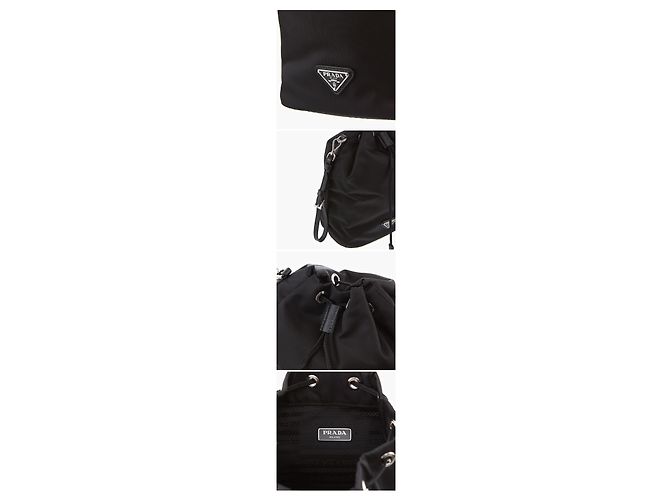 Prada Borsa Secchiello in Re-Nylon con Logo Triangolare - vista 8