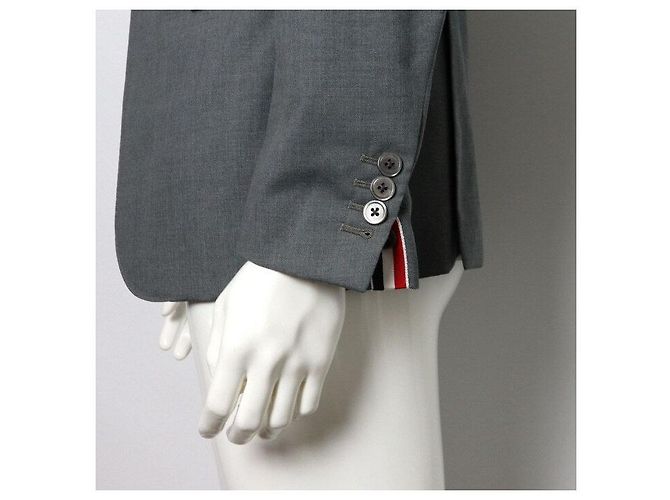 Thom Browne Mid Gray Wool Twill Blazer Herrenjacke - Ansicht 3