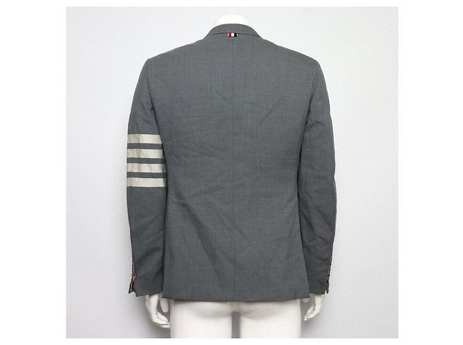 Thom Browne Mid Gray Wool Twill Blazer Herrenjacke - Ansicht 4