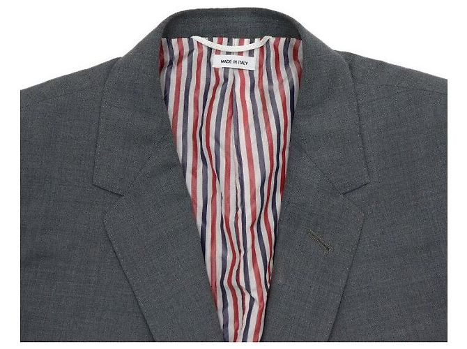 Thom Browne Mid Gray Wool Twill Blazer Herrenjacke - Ansicht 5