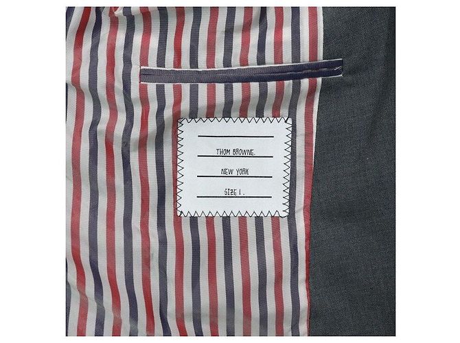 Thom Browne Mid Gray Wool Twill Blazer Herrenjacke - Ansicht 7