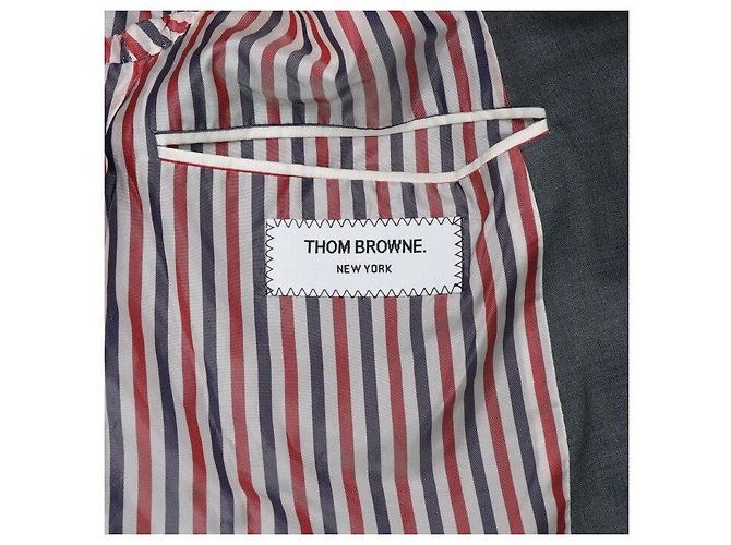 Thom Browne Mid Gray Wool Twill Blazer Herrenjacke - Ansicht 8