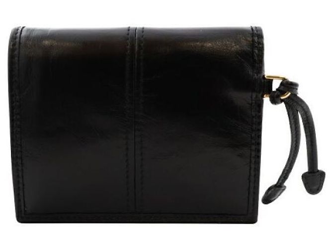 Portafoglio piccolo Prada in pelle nero - vista 7