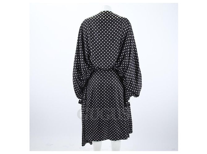 Vestido de seda Lanvin preto - vista 3