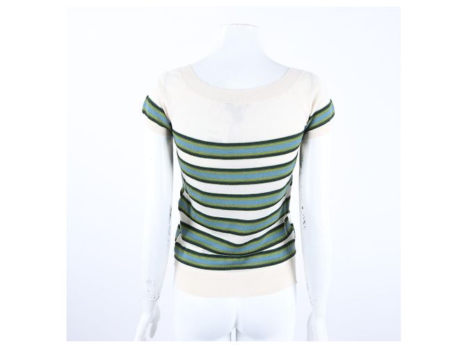Louis Vuitton Kurzarm Strick Pullover Mehrfarbig - Ansicht 3