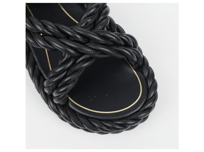 Sandali Rope Valentino in pelle marrone - vista 10