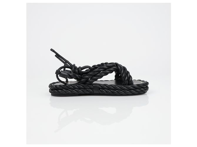 Sandali Rope Valentino in pelle marrone - vista 6