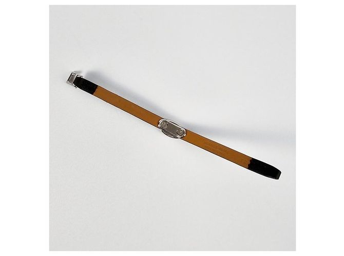 Hermès Mini Bracelet Leather Bracelet Noir - vista 10
