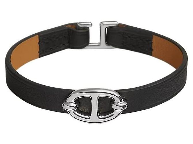 Hermès Mini Bracelet Leather Bracelet Noir - vista 2