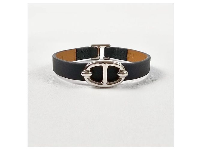 Hermès Mini Bracelet Leather Bracelet Noir - vista 4