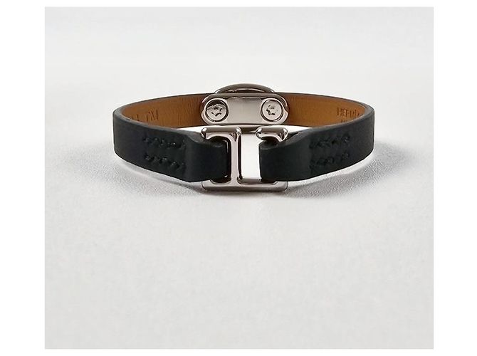 Hermès Mini Bracelet Leather Bracelet Noir - vista 5