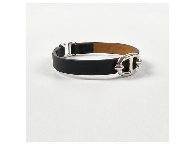 Hermès Mini Bracelet Leather Bracelet Noir - vista 6