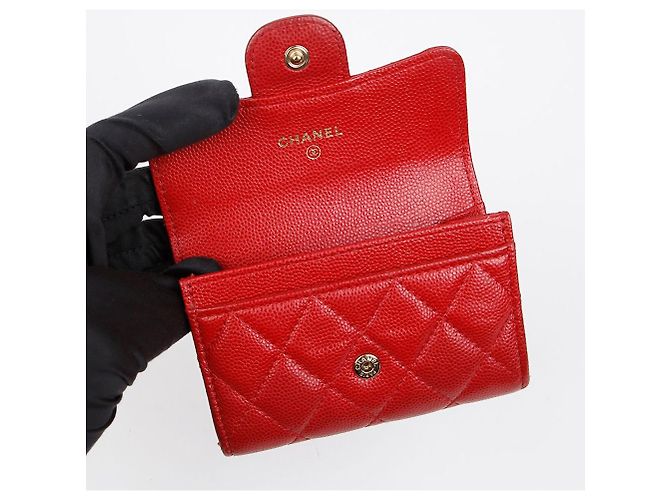 Chanel Tarjetero Cartera Classic Caviar - vista 12