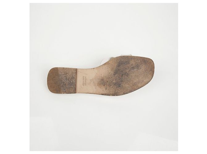 Hermès Sandali Oran in vitello White - vista 19