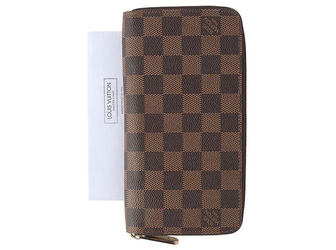 Louis Vuitton Cartera Larga Damier Ebene Zippy Wallet - vista 6