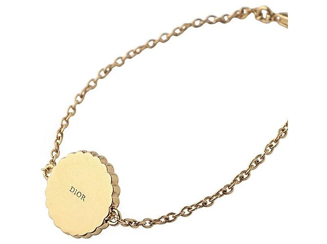 Dior Bracciale Petite CD Cuore in Perle Barocche Finitura Dorata - vista 3