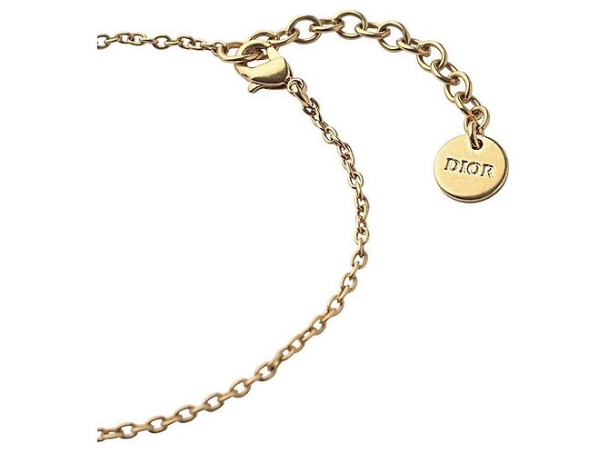 Dior Bracciale Petite CD Cuore in Perle Barocche Finitura Dorata - vista 4