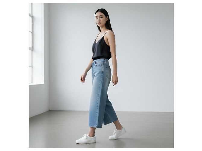 Gucci Horsebit Wide Denim Hose - Ansicht 7