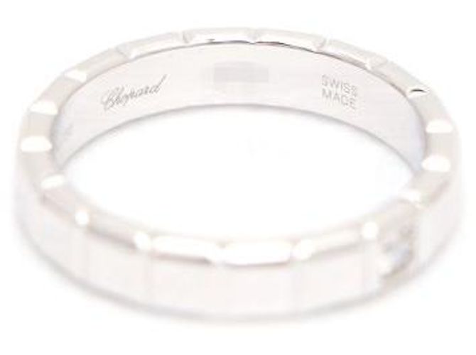 Chopard Anello Medium Ice Cube in Oro Bianco e Diamanti Carat - vista 5