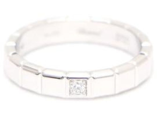 Chopard Anello Medium Ice Cube in Oro Bianco e Diamanti Carat - vista 8
