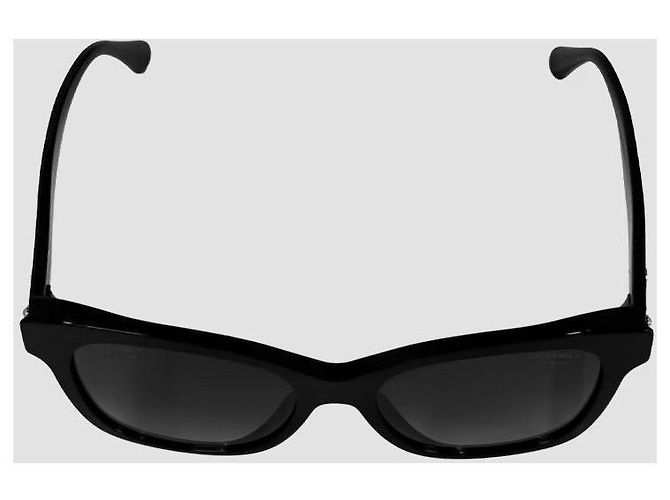Chanel Gafas de sol polarizadas Triple Pearl Black Logo - vista 13