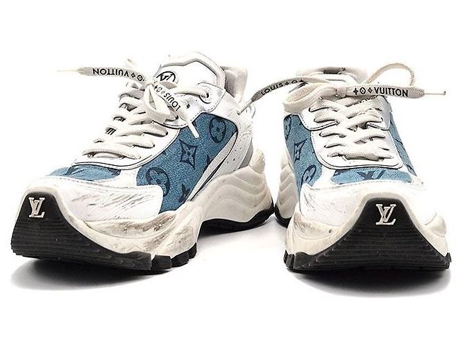 Louis Vuitton Denim Run 55 Sneaker Blau - Ansicht 2
