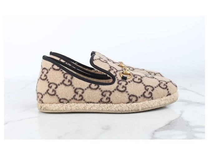Gucci Mocassini Espadrilles in Lana con Morsetto - vista 3