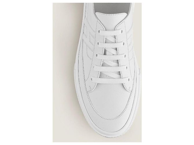 Hermès Sneakers Deep da uomo White Gold - vista 2