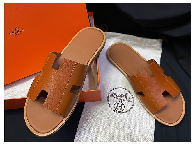 Sandali Hermès Izmir Camel - vista 3