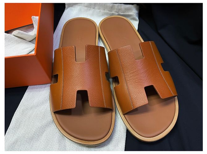 Sandali Hermès Izmir Camel - vista 4
