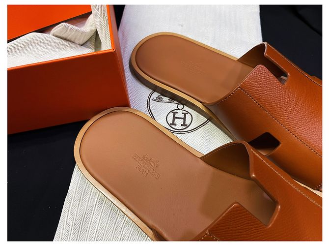 Sandali Hermès Izmir Camel - vista 5