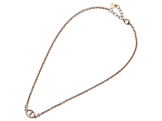 Dior Rose Gold CD Crystal Navy Halskette - Ansicht 3