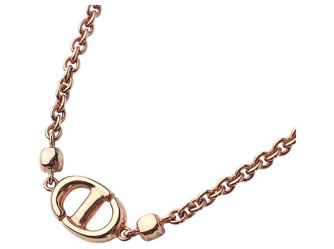 Dior Rose Gold CD Crystal Navy Halskette - Ansicht 5