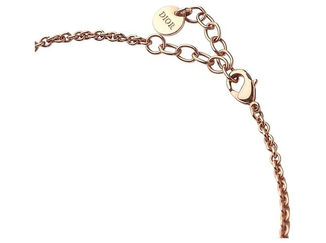 Dior Rose Gold CD Crystal Navy Halskette - Ansicht 6