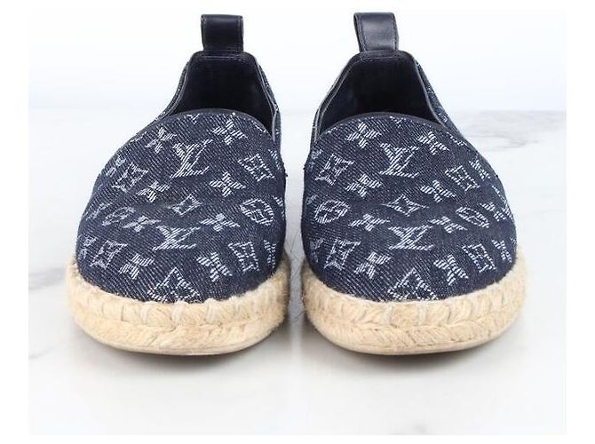 Louis Vuitton Espadrillas in Denim Monogram Blu - vista 5