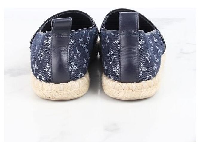Louis Vuitton Espadrillas in Denim Monogram Blu - vista 6