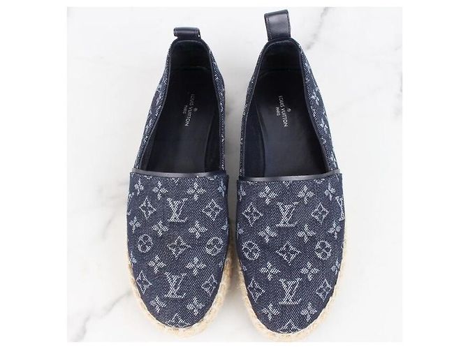 Louis Vuitton Espadrillas in Denim Monogram Blu - vista 7