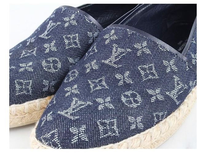 Louis Vuitton Espadrillas in Denim Monogram Blu - vista 8