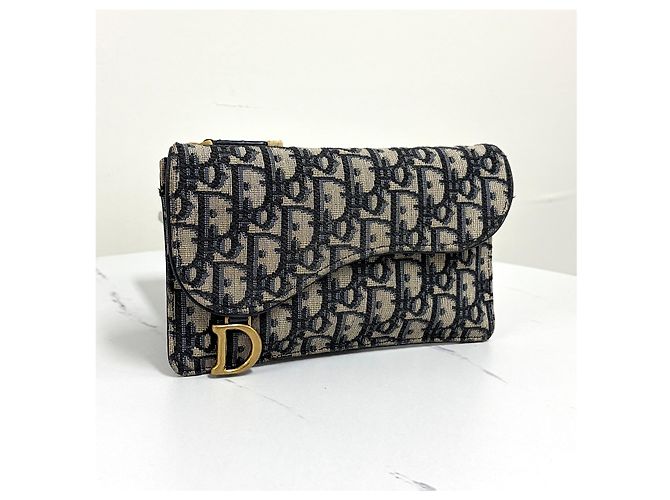Dior Oblique Saddle Zip Long Wallet - view 2