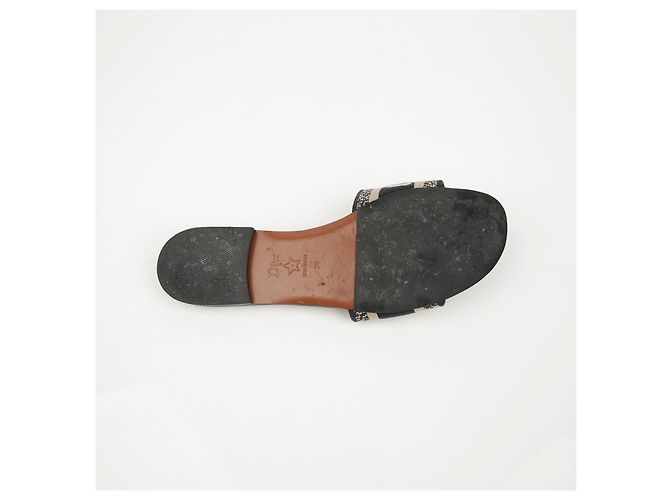 Dior Mules in cotone ricamate da donna Deep Blue - vista 10