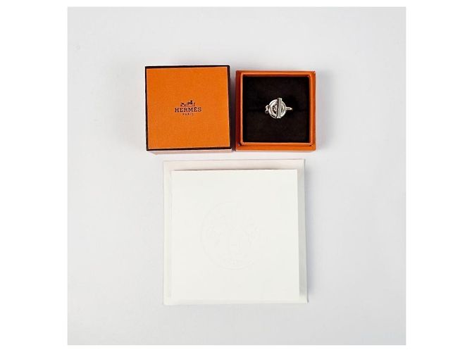 Hermès Anillo de plata para mujer Croisette Small Model - vista 11