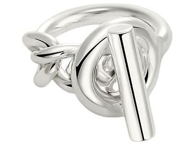 Hermès Anillo de plata para mujer Croisette Small Model - vista 2