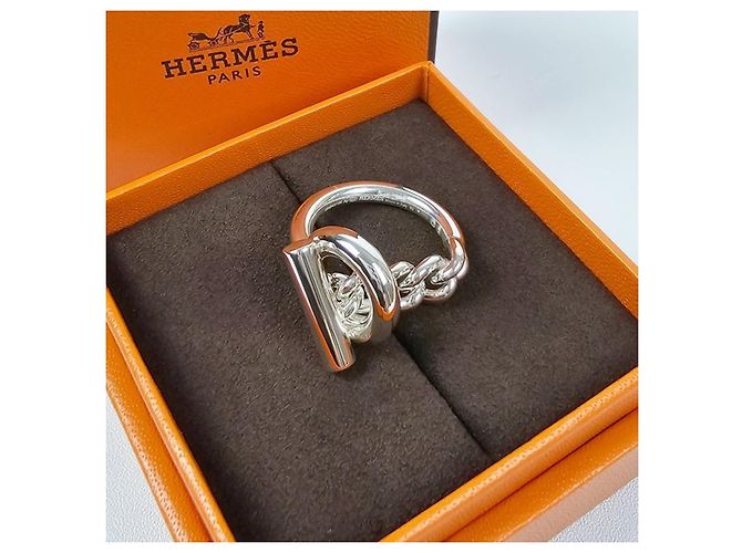 Hermès Anillo de plata para mujer Croisette Small Model - vista 9