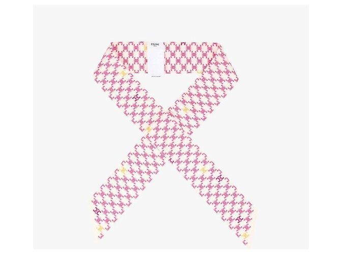 Céline Pañuelo skinny de seda con estampado Triomphe - vista 6