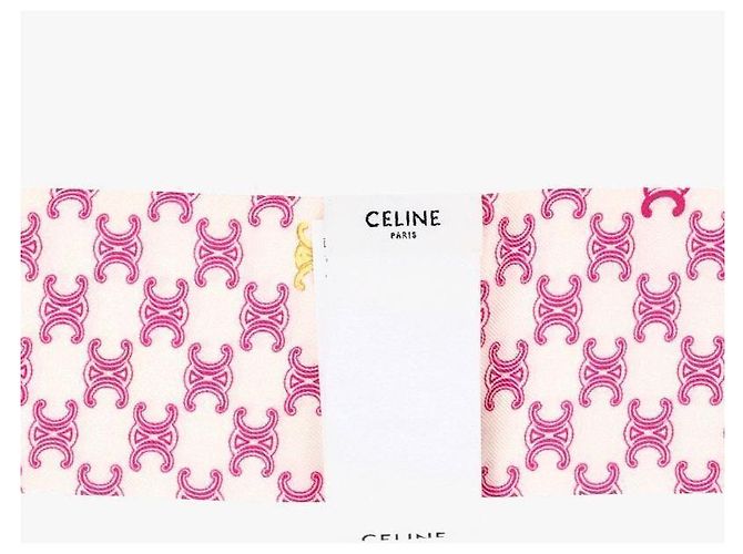 Céline Pañuelo skinny de seda con estampado Triomphe - vista 7