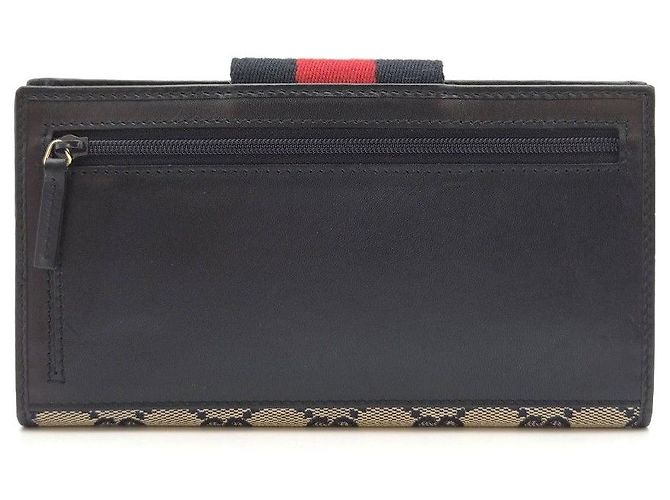 Gucci Cartera larga con solapa de lona - vista 3
