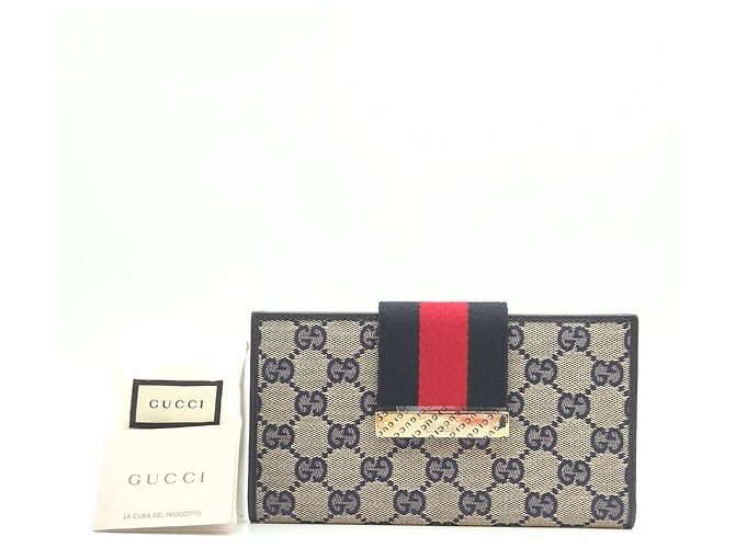 Gucci Cartera larga con solapa de lona - vista 5