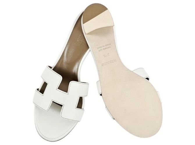Hermès Sandali ciabatte Oasis da donna Blanc - vista 12